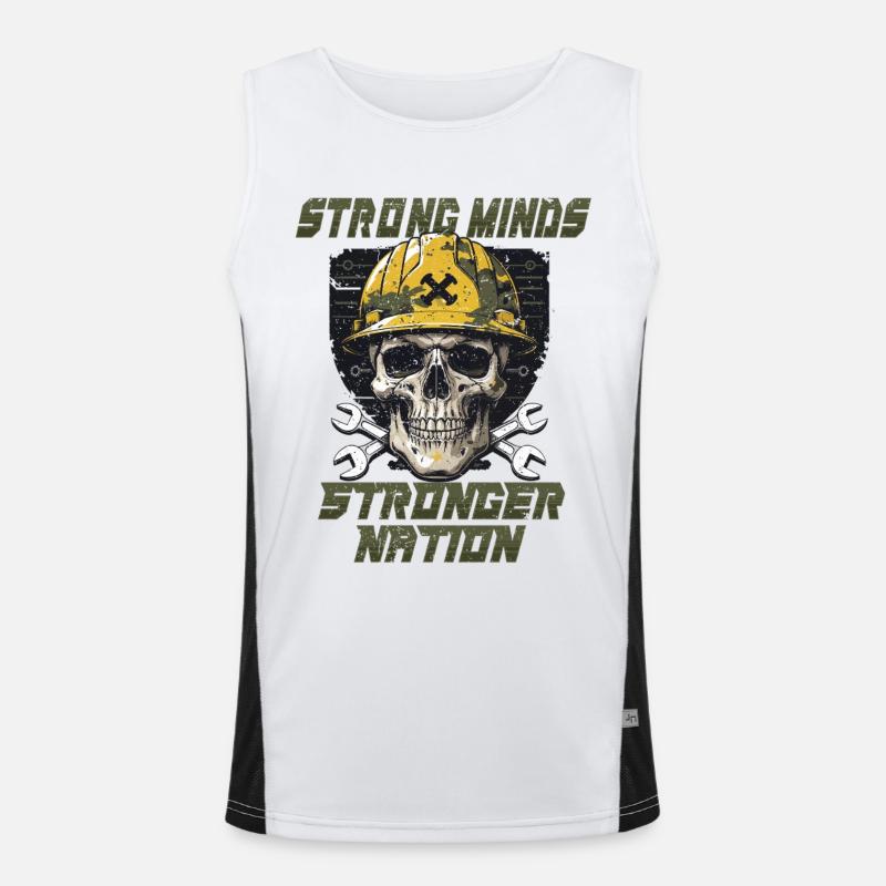 Military Mechanic Men's Functional Contrast Tank Top 
