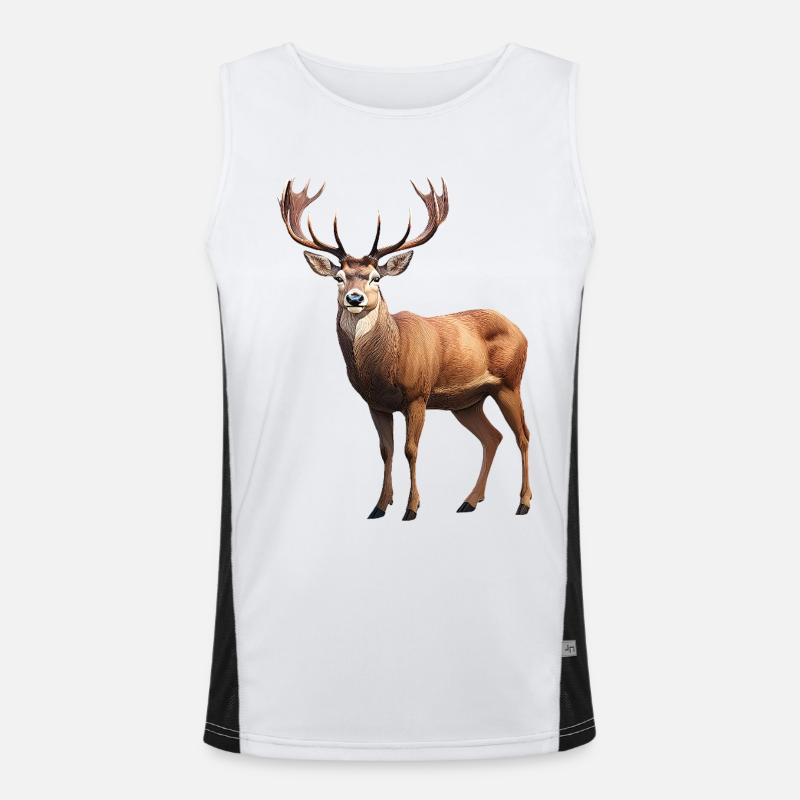 Hirsch Funktionelles Kontrast-Tank Top für Männer 