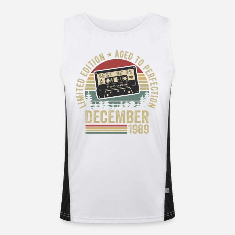 December 1989 - Anniversary December 1989 Men's Functional Contrast Tank Top 