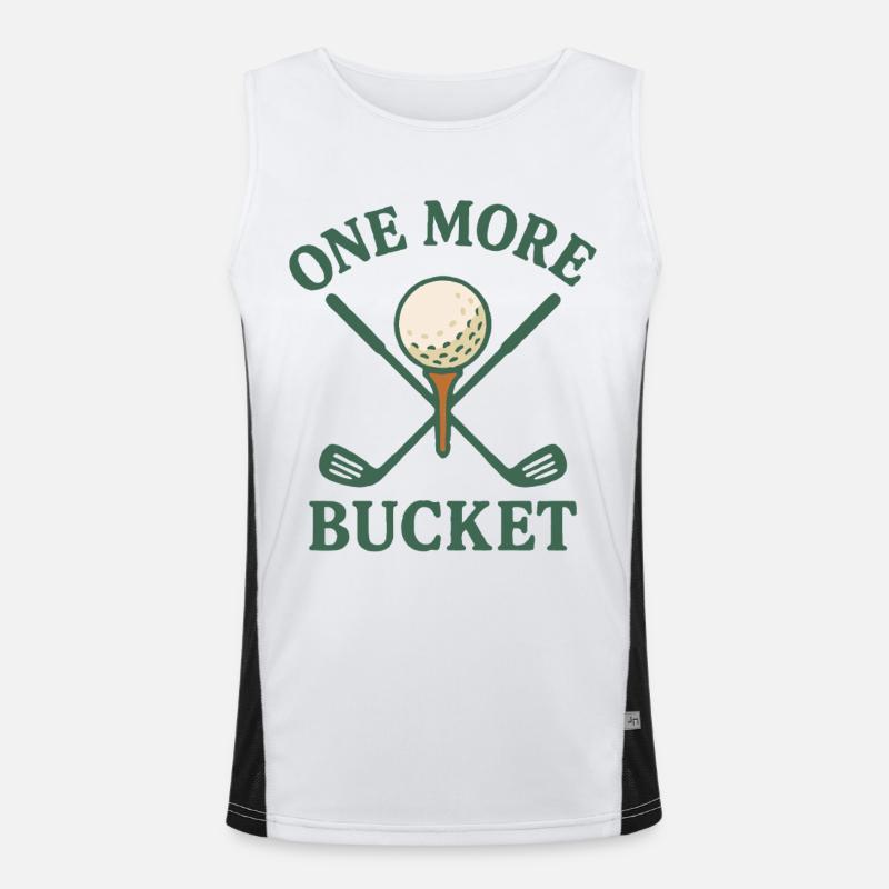 Ein weiterer Eimer Golfschläger Fun Design Funktionelles Kontrast-Tank Top für Männer 