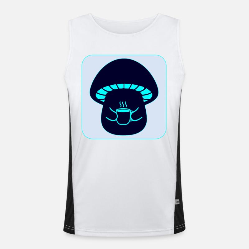 MUSHROOM PICKING - TEA Men's Functional Contrast Tank Top 
