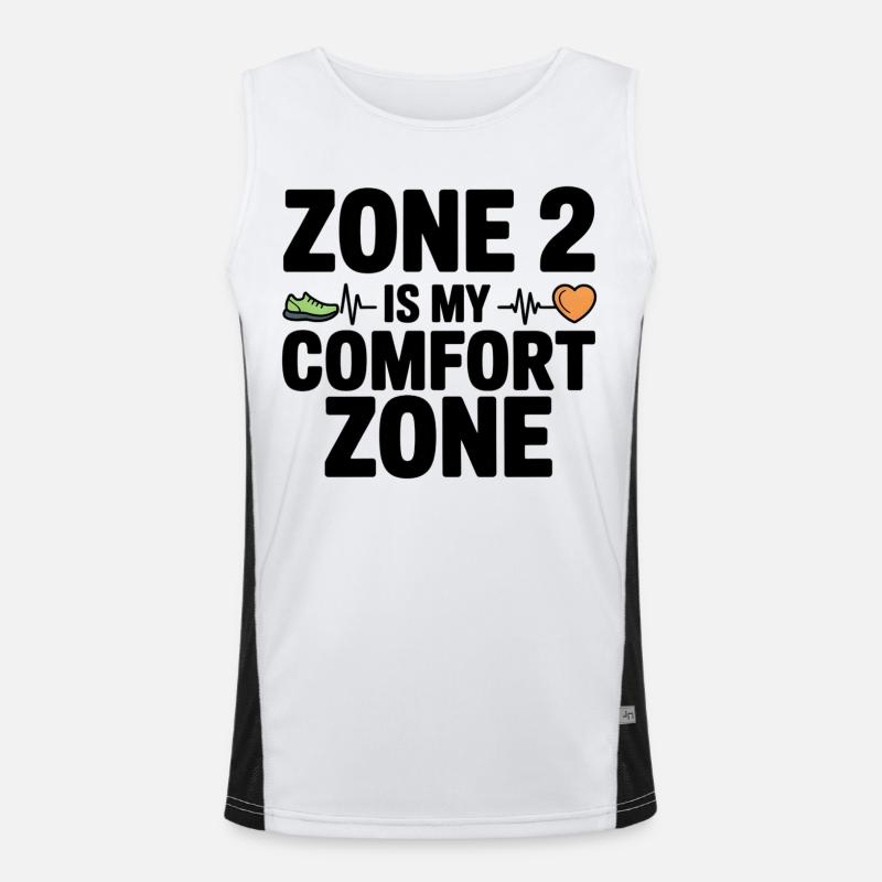 Running Training for Half Marathon Zone 2 Running Men's Functional Contrast Tank Top 