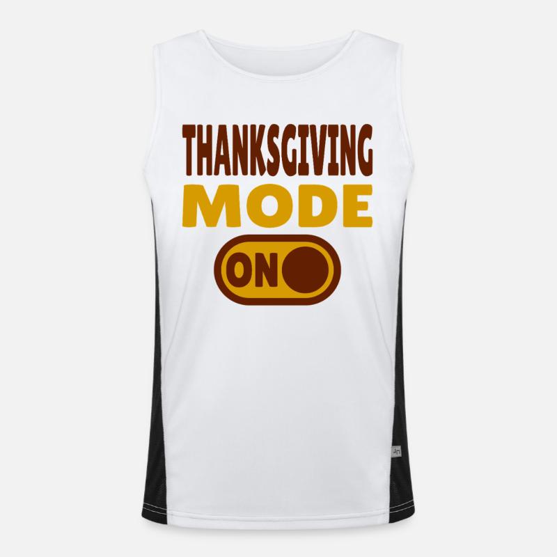 Mode Thanksgiving activé Débardeur respirant contrasté Homme 