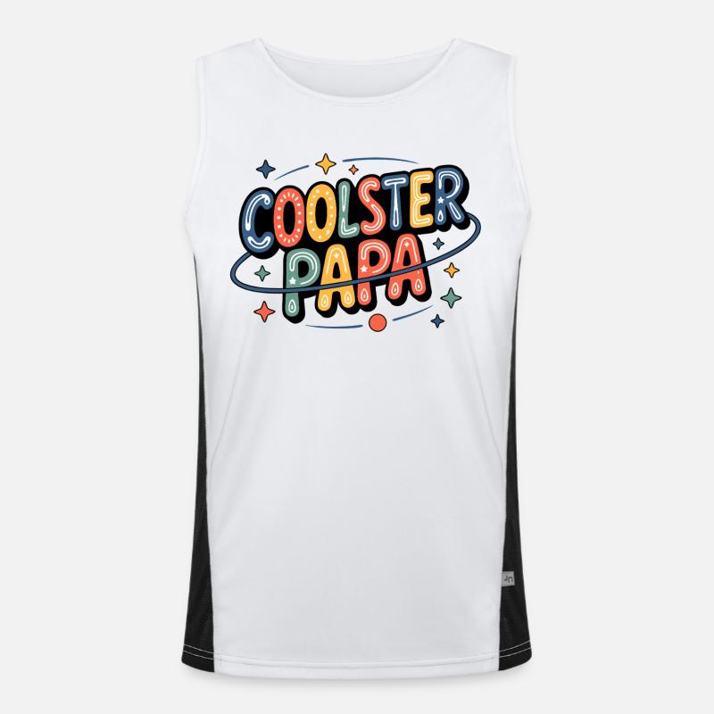 Coolest Dada Neon Colors Men's Functional Contrast Tank Top 