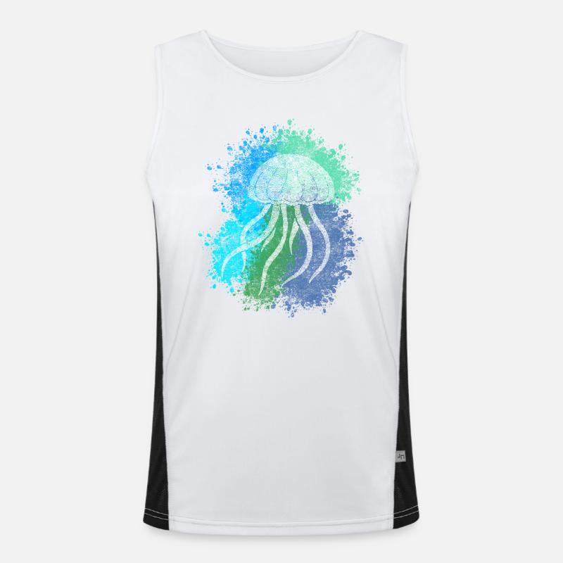 Méduse Zentangle Débardeur respirant contrasté Homme 