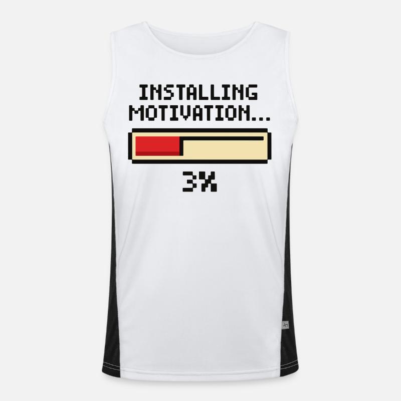 Installing Motivation Progress Men's Functional Contrast Tank Top 