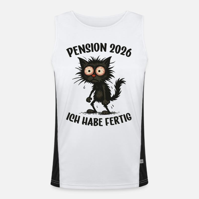 Pension 2026 Retirement Pensioner Men's Functional Contrast Tank Top 