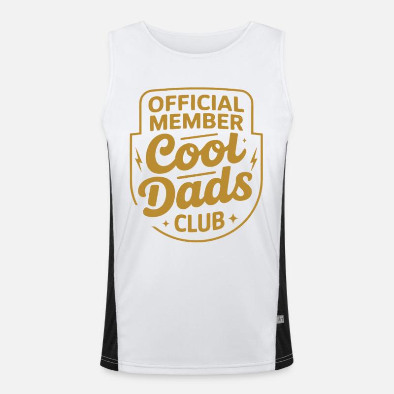 Cooler Dad Club Abzeichen Funktionelles Kontrast-Tank Top für Männer 