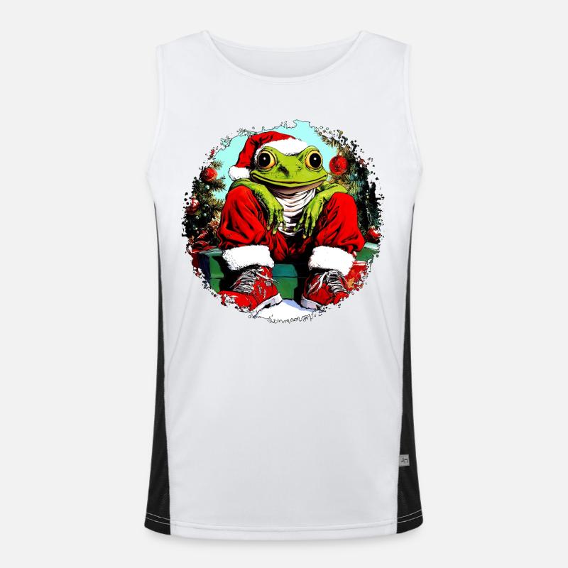 Grenouilles Noël Débardeur respirant contrasté Homme 