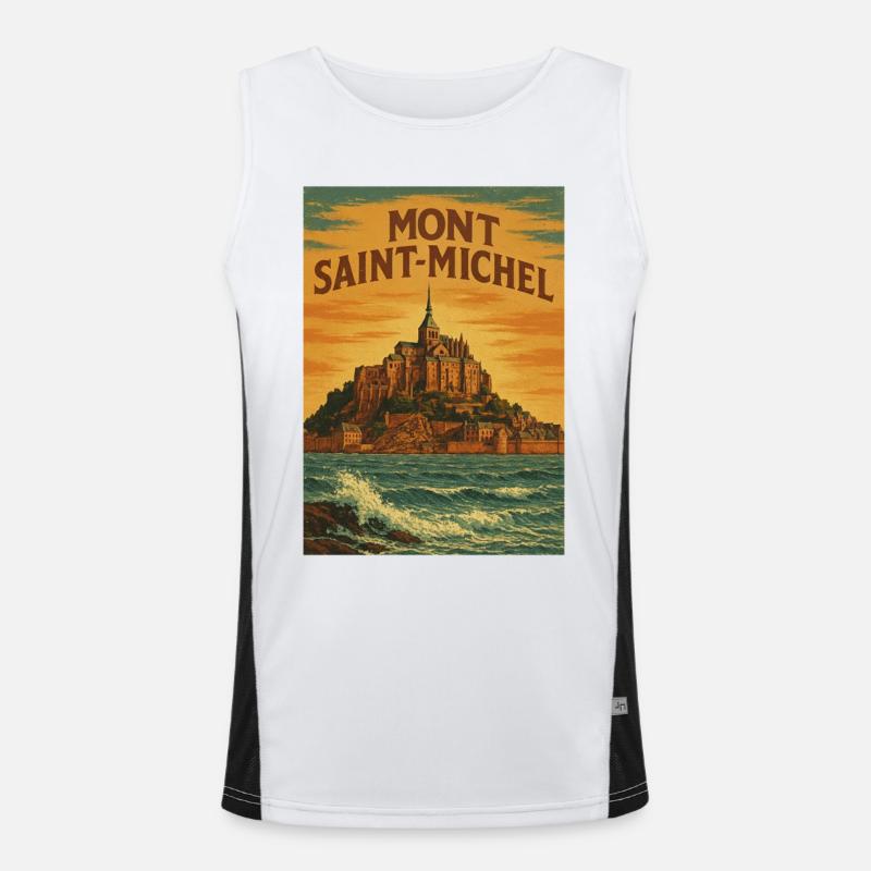 Mont Saint-Michel Men's Functional Contrast Tank Top 