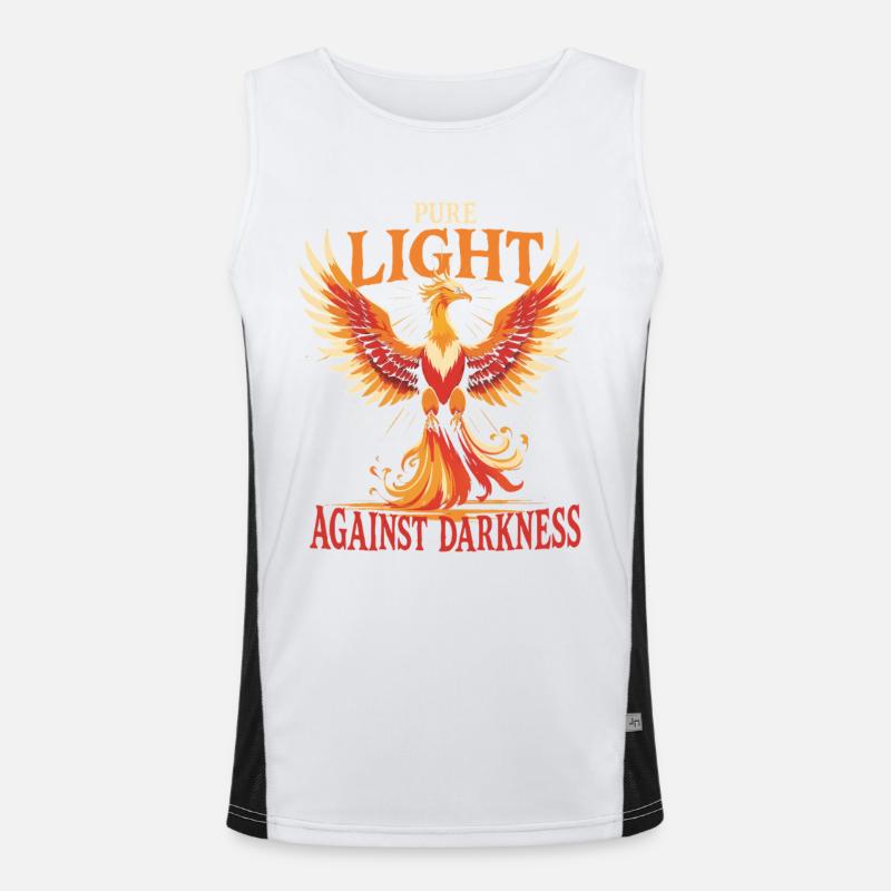 Phoenix Mythological Creatures - Men's Functional Contrast Tank Top  - white/black