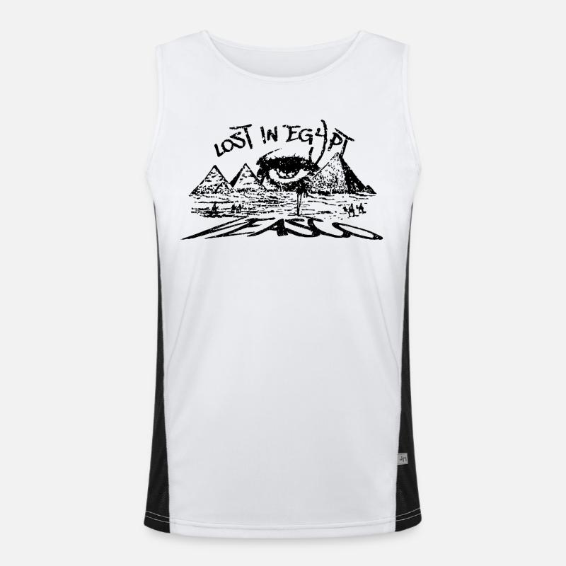 Perdu en Égypte Débardeur respirant contrasté Homme 