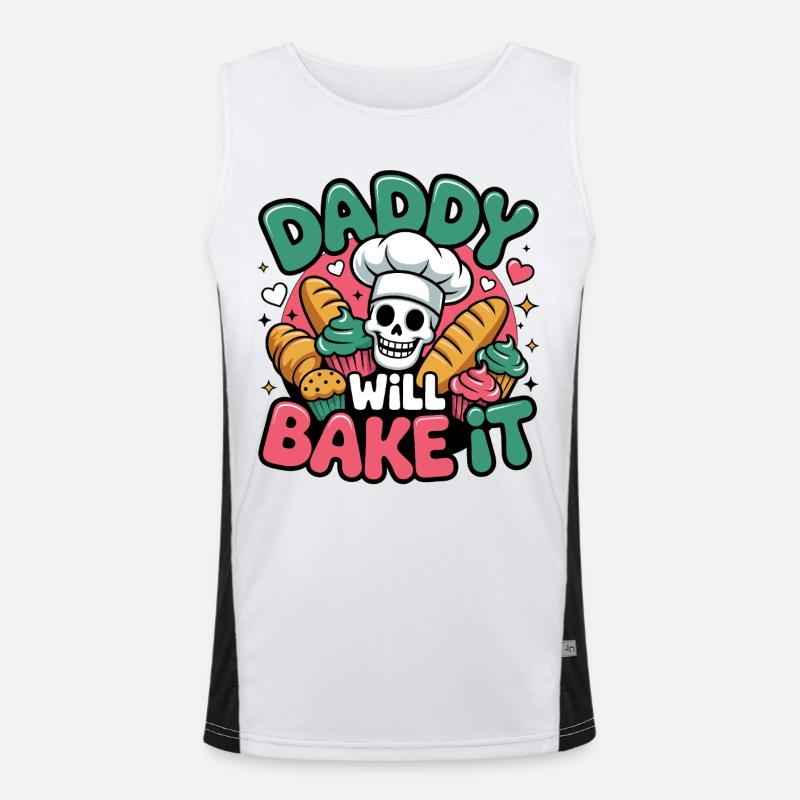Daddy Will Bake It Men's Functional Contrast Tank Top 