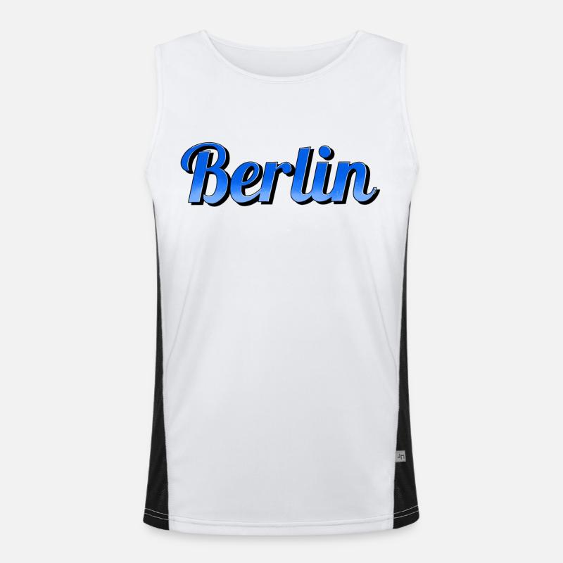 Berlin Funktionelles Kontrast-Tank Top für Männer 