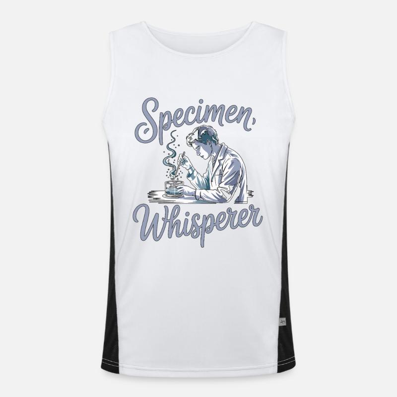 Lab Technician Specimen Whisperer Phlebotomist Funktionelles Kontrast-Tank Top für Männer 