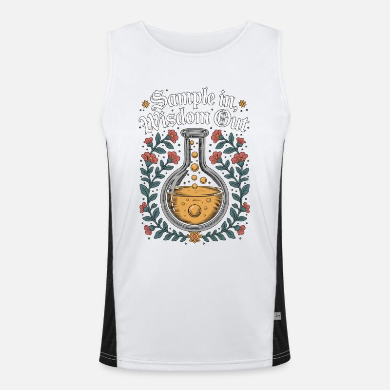 Lab Technician Sample In Wisdom Out Clinical Lab Men's Functional Contrast Tank Top 