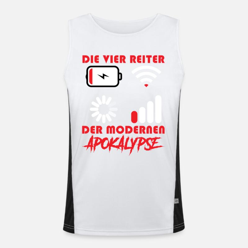 Computers THE FOUR HORSEMEN OF THE MODERN APOCALYPSE Men's Functional Contrast Tank Top 
