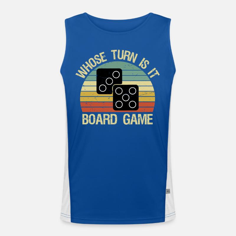 Whose Turn Is It Board Game Strategy Competitive Funktionelles Kontrast-Tank Top für Männer 