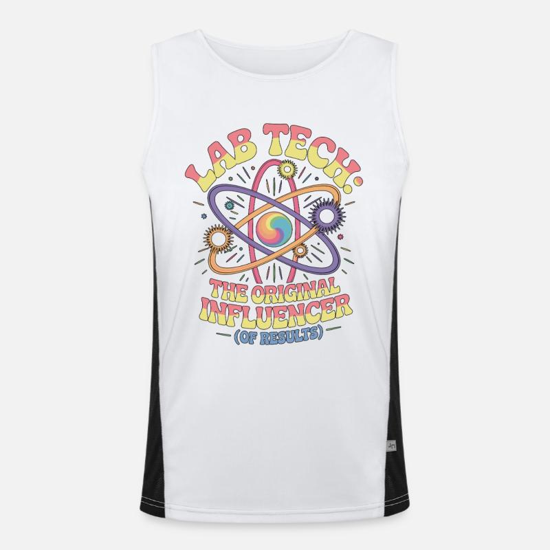 Lab Tech The Original Influencer Lab Scientist Funktionelles Kontrast-Tank Top für Männer 