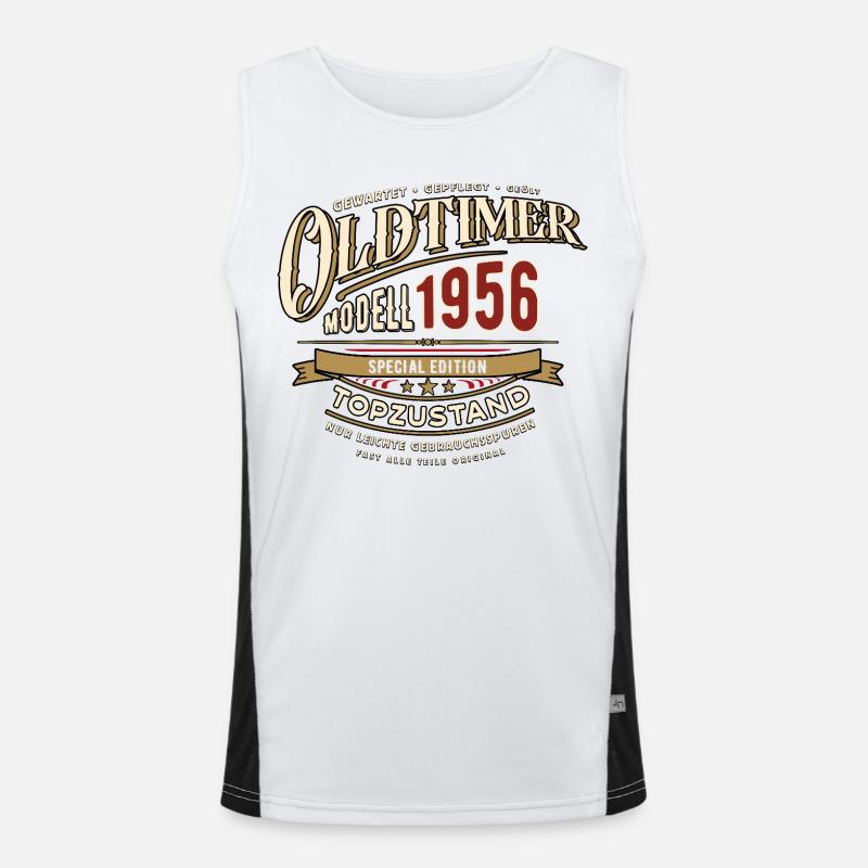 Oldtimer Modell 1956 | Geburtstag Geschenk Funktionelles Kontrast-Tank Top für Männer 