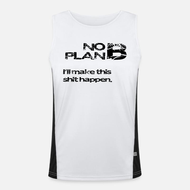 Pas de plan B – déclaration grunge : faute de frappe Débardeur respirant contrasté Homme 