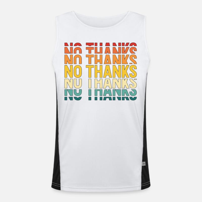 no thanks Men's Functional Contrast Tank Top 