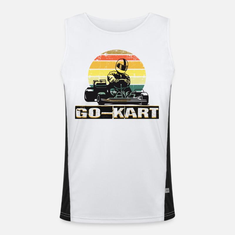 Go kart Men's Functional Contrast Tank Top 