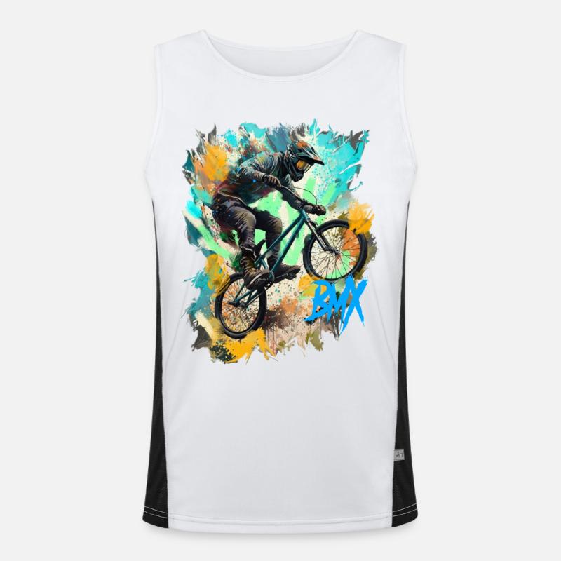 BMX Funktionelles Kontrast-Tank Top für Männer 