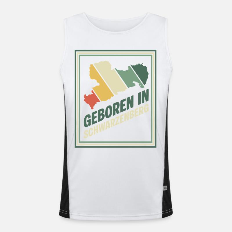 Né à Schwarzenberg Débardeur respirant contrasté Homme 