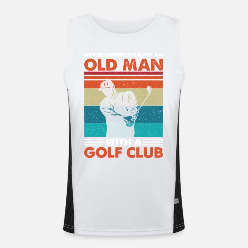 Golf Funktionelles Kontrast-Tank Top für Männer 