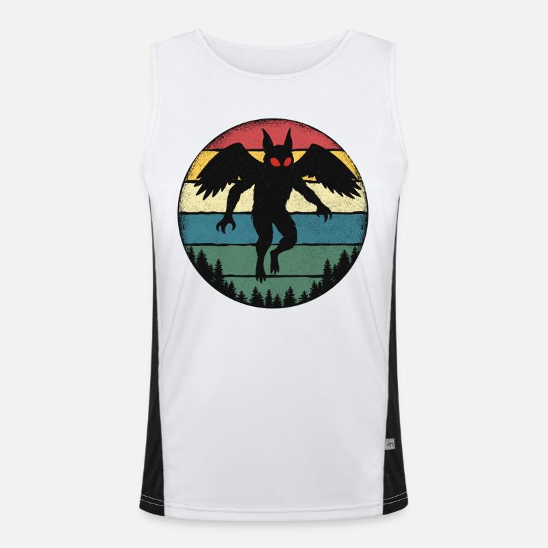 Mothman Retro Cryptid Legend Débardeur respirant contrasté Homme 