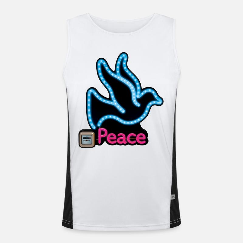 DOVE NEON - peace & love Débardeur respirant contrasté Homme 