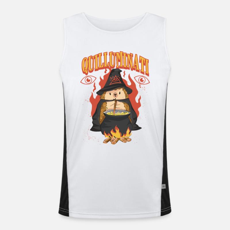 Igel Tag Hedgehog Day Funktionelles Kontrast-Tank Top für Männer 