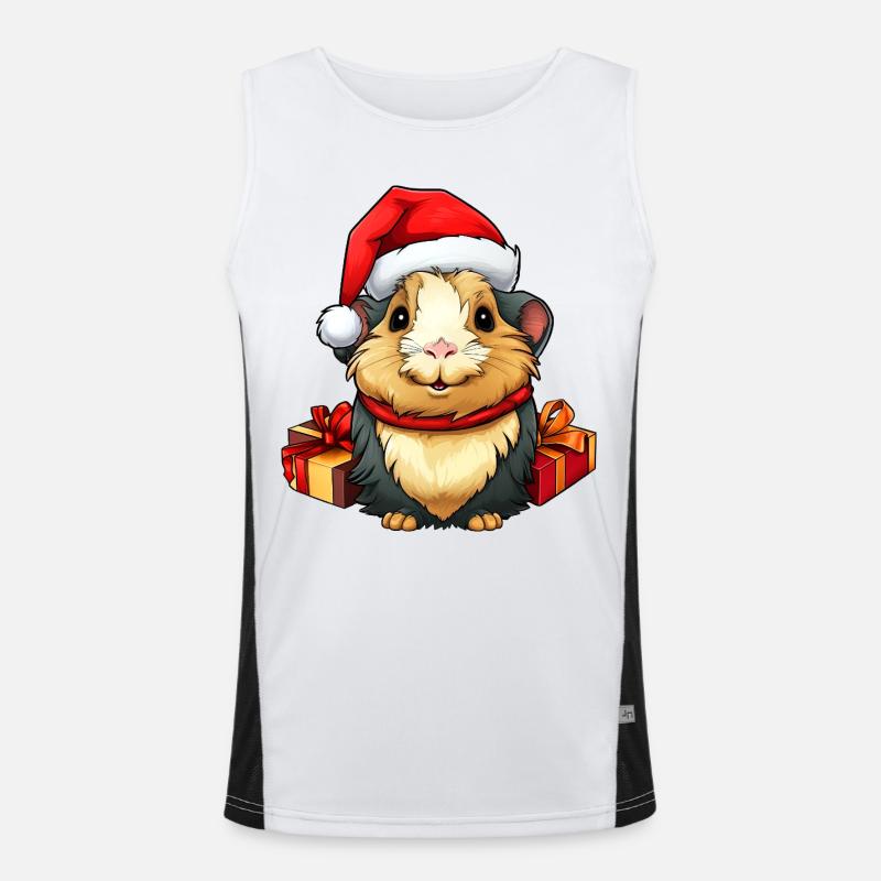 Noël cochon d’Inde / Meers du Père Noël Débardeur respirant contrasté Homme 