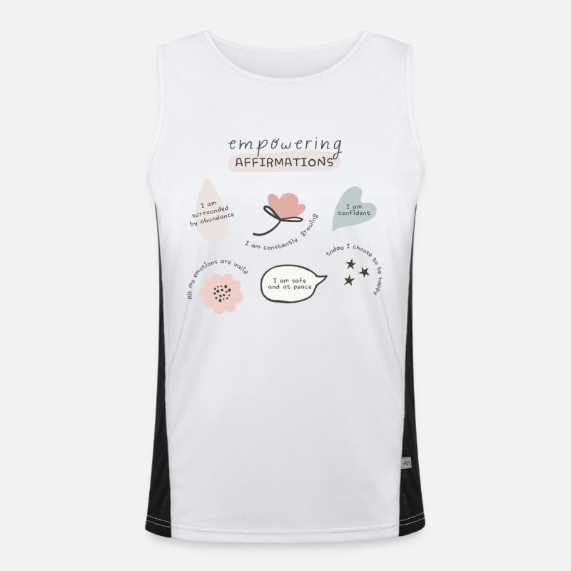 Empowering Affirmations Men's Functional Contrast Tank Top