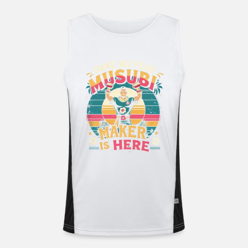 Musubi Maker Is Here Funktionelles Kontrast-Tank Top für Männer 