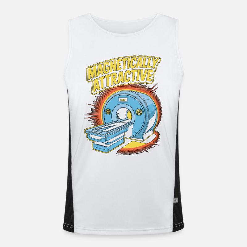 MRI Tech Magnetically Attractive Radiographer Funktionelles Kontrast-Tank Top für Männer 