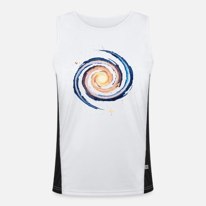 Nerdy forever - Nerdy Galaxy Men's Functional Contrast Tank Top 