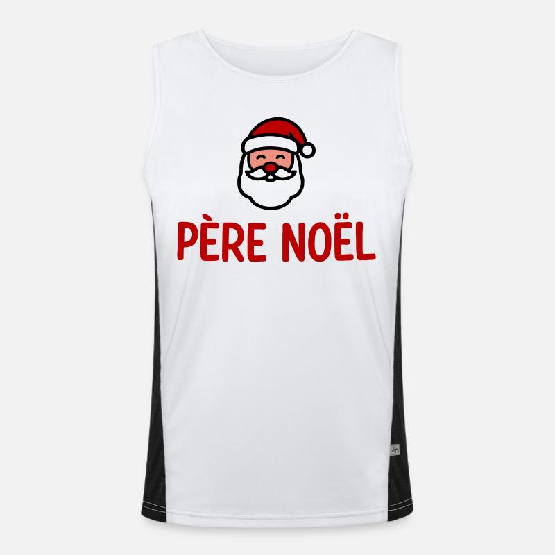 Weihnachtsmann-Humor Funktionelles Kontrast-Tank Top für Männer 