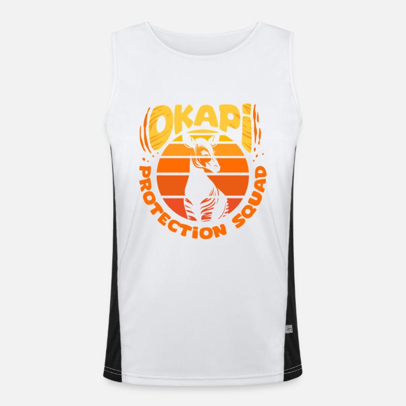 Okapi Protection Squad Funktionelles Kontrast-Tank Top für Männer 