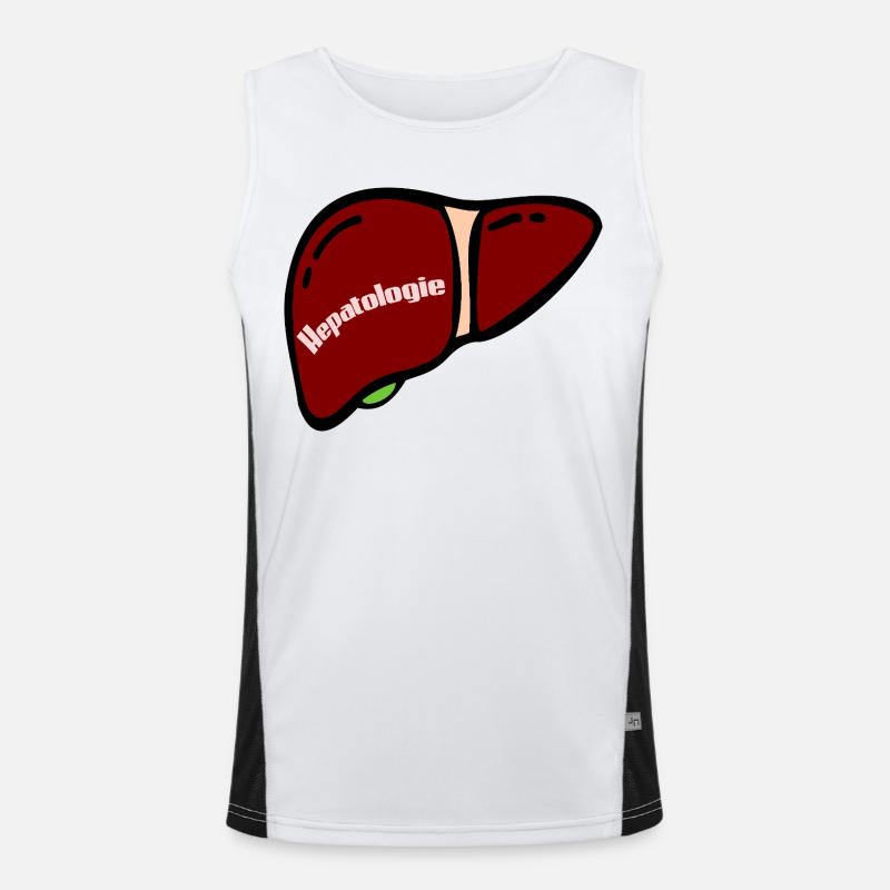 Liver Bile Hepatology Men's Functional Contrast Tank Top 
