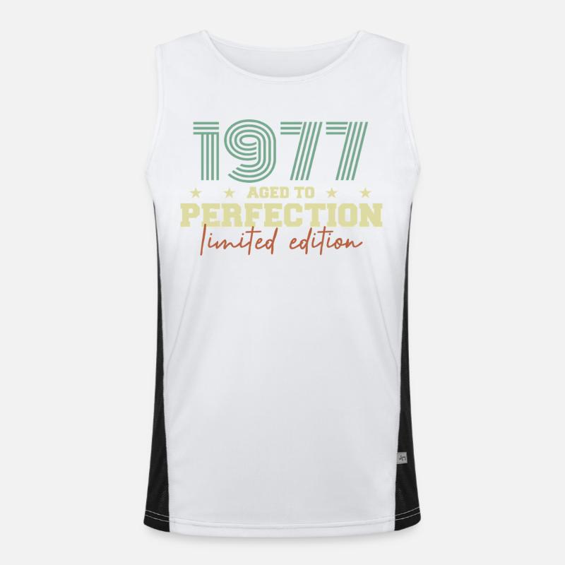 1977 Funktionelles Kontrast-Tank Top für Männer 