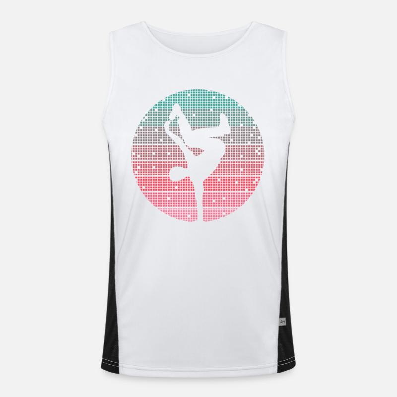 Breakdance Dance Breakdancer Retro Breakdancer Men's Functional Contrast Tank Top 