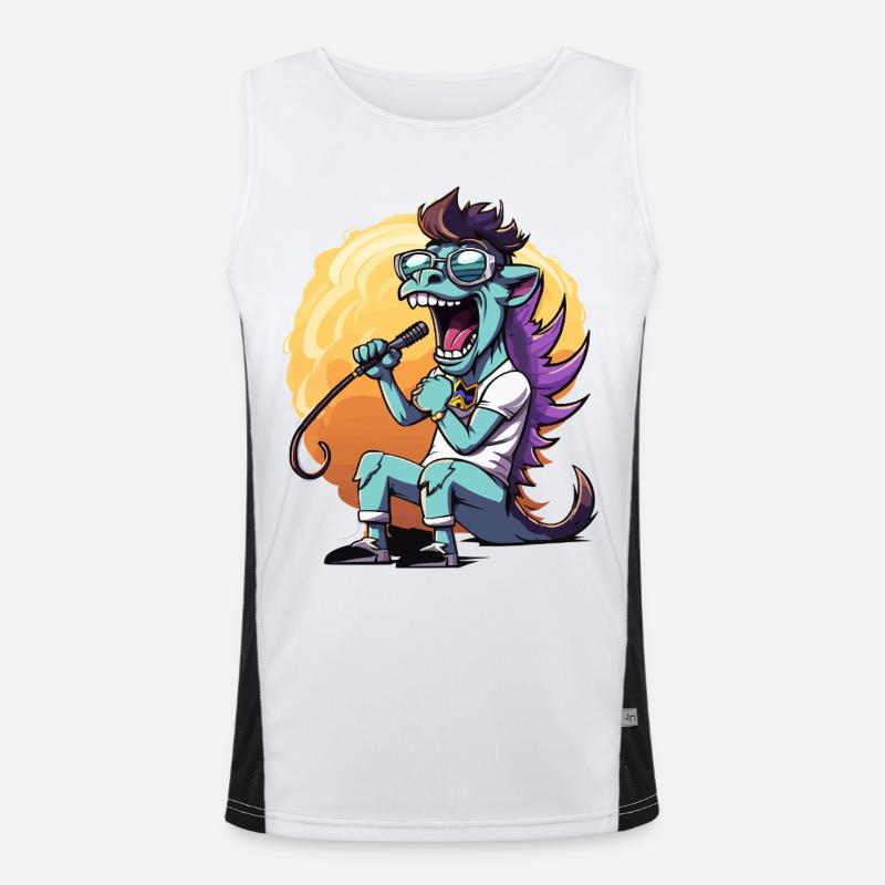 Sonnen-Stage-Drachen mit Mikro Funktionelles Kontrast-Tank Top für Männer 
