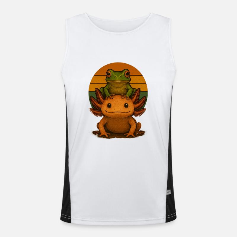 Grenouille axolotl Débardeur respirant contrasté Homme 