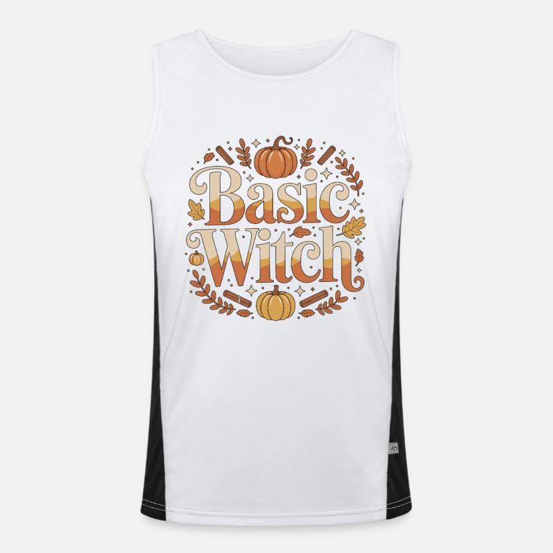 Witchcraft Basic Witch Enchanted Tarot Reading - Men's Functional Contrast Tank Top  - white/black