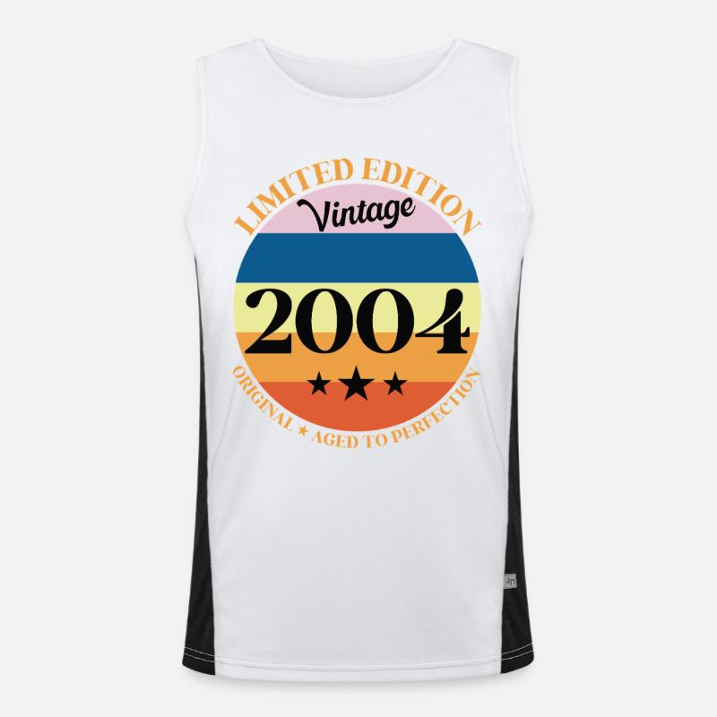Geburtstagsgeschenk 2004 Funktionelles Kontrast-Tank Top für Männer 