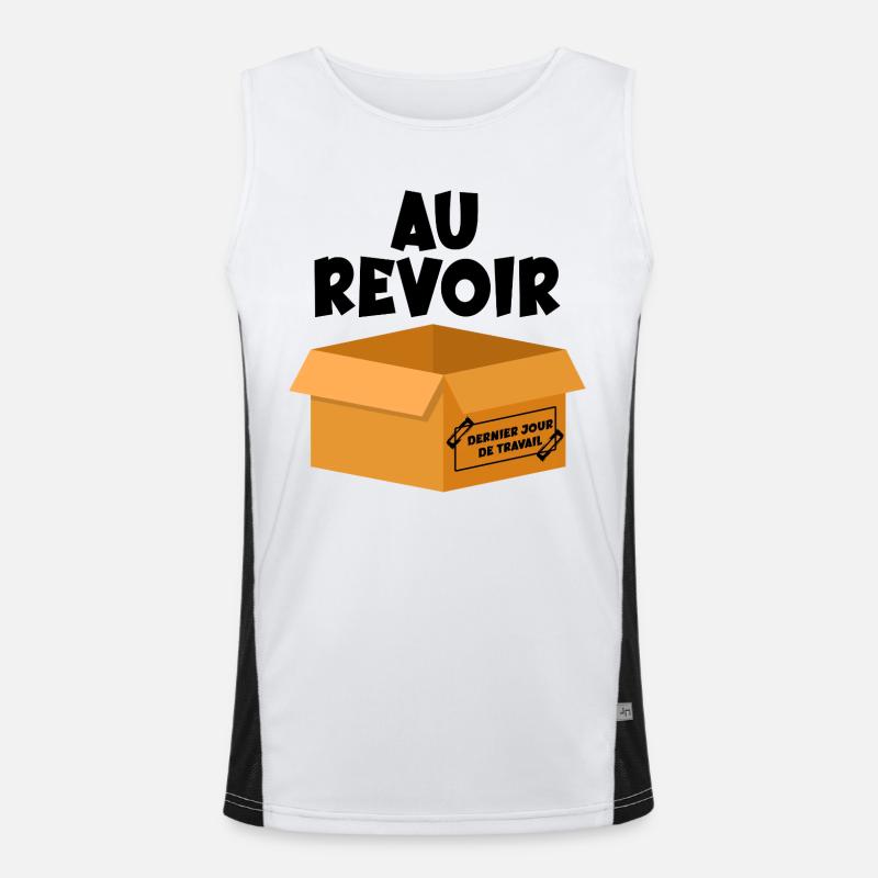 Last Day of Work - Goodbye Men's Functional Contrast Tank Top 
