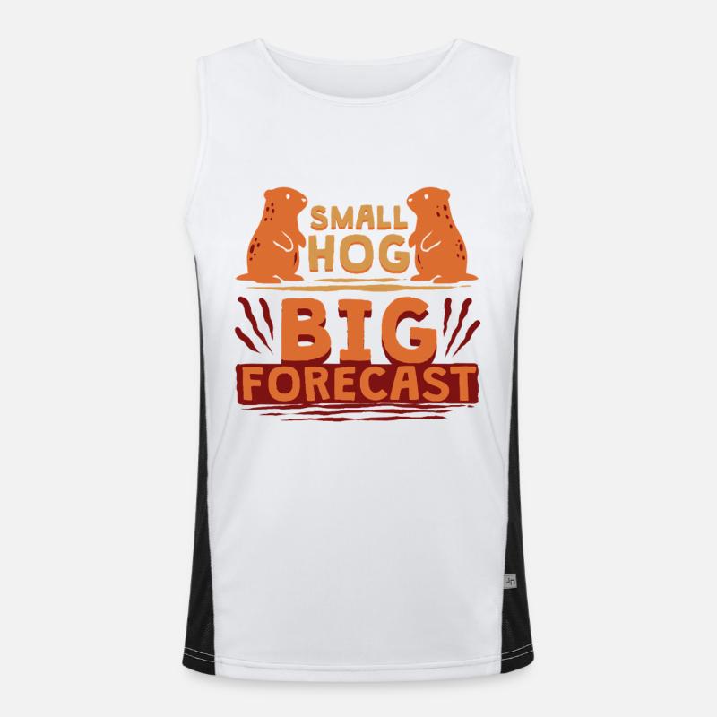 Murmeltiertag Murmeltier Groundhog Funktionelles Kontrast-Tank Top für Männer 