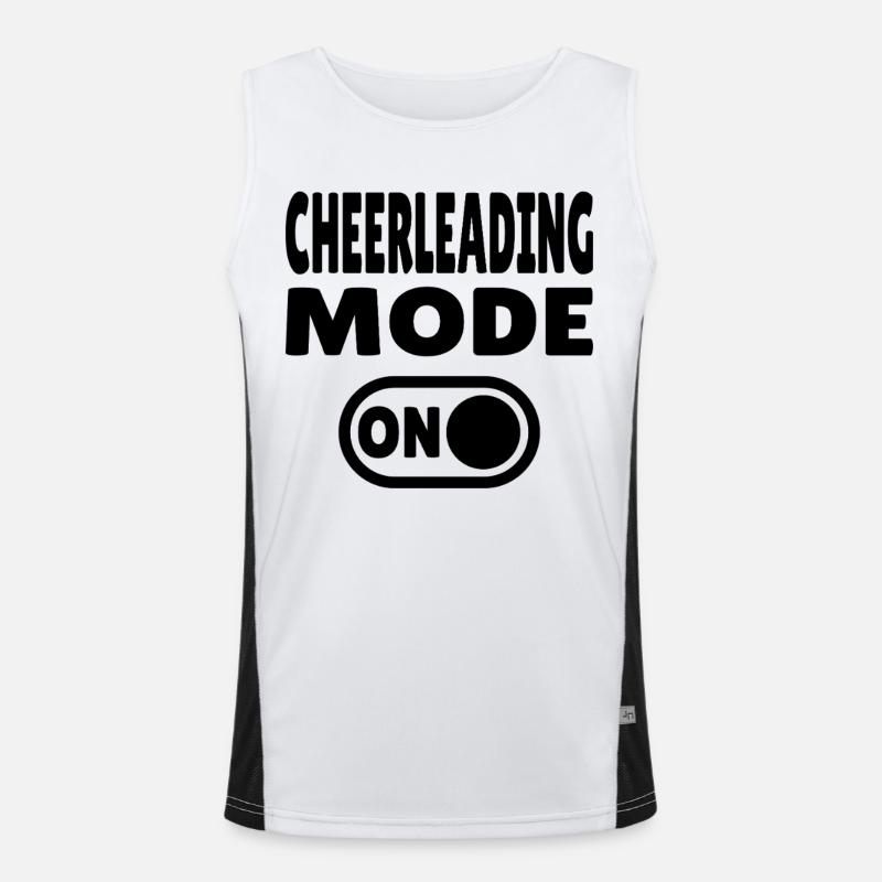 Cheerleading Mode ON - Cheerleader Funktionelles Kontrast-Tank Top für Männer 